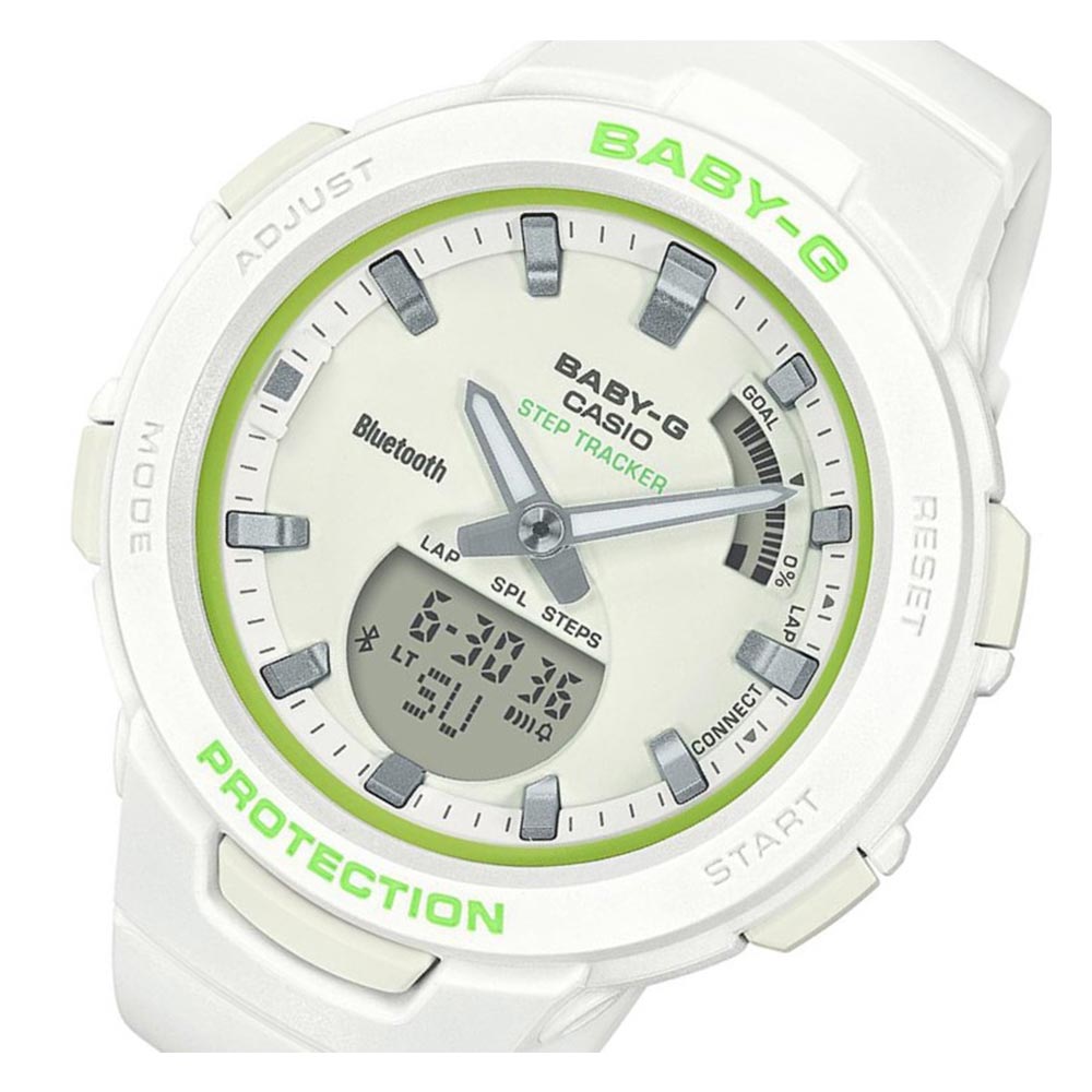 Casio BABY-G Sports Step Tracker Digital Analog Ladies Watch - BSAB100SC-7A
