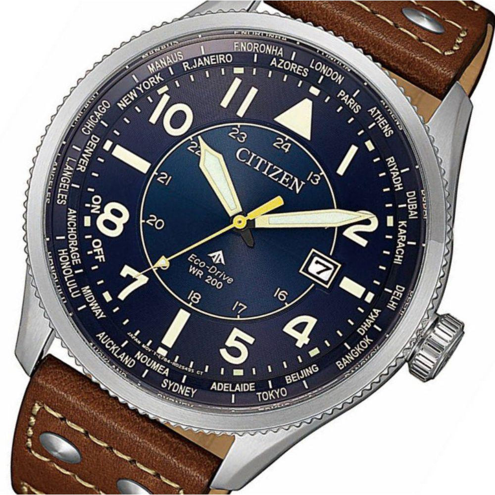 Citizen Promaster Leather Men's Eco-Drive Watch - BX1010-11L