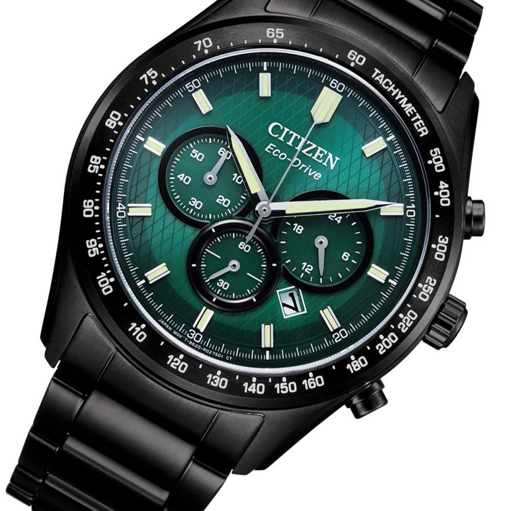 Citizen Black Steel Men's Solar Watch - CA4455-86X