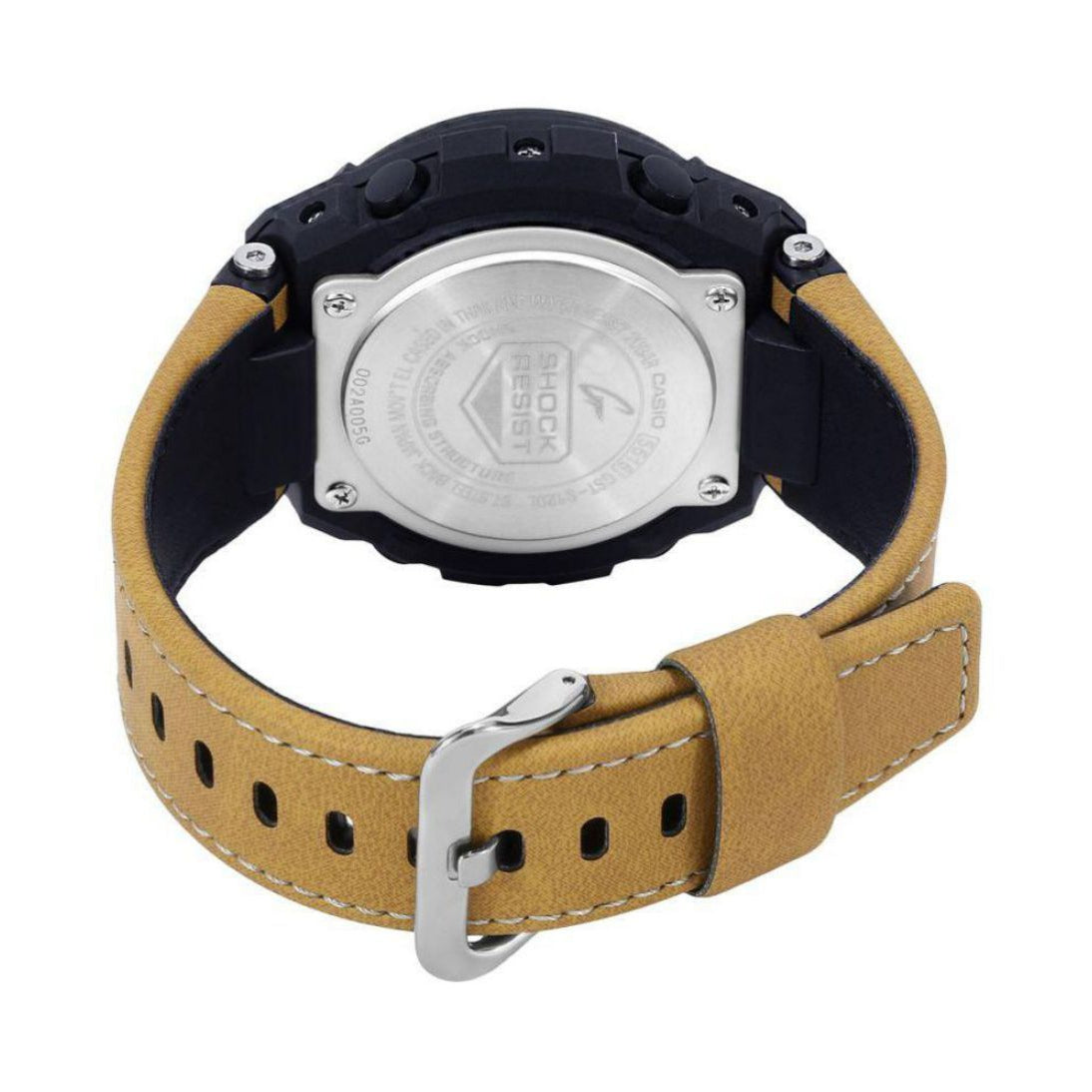 Casio G-SHOCK G-STEEL Series Tough Leather Men's Watch - GSTS120L-1B