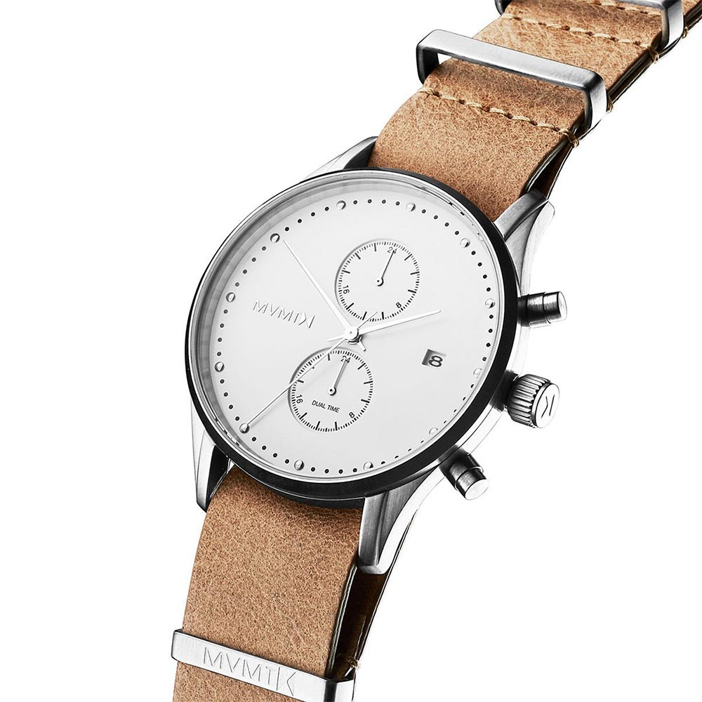 MVMT Voyager Caramel Leather Men's Multi-function Watch - DMV01WT
