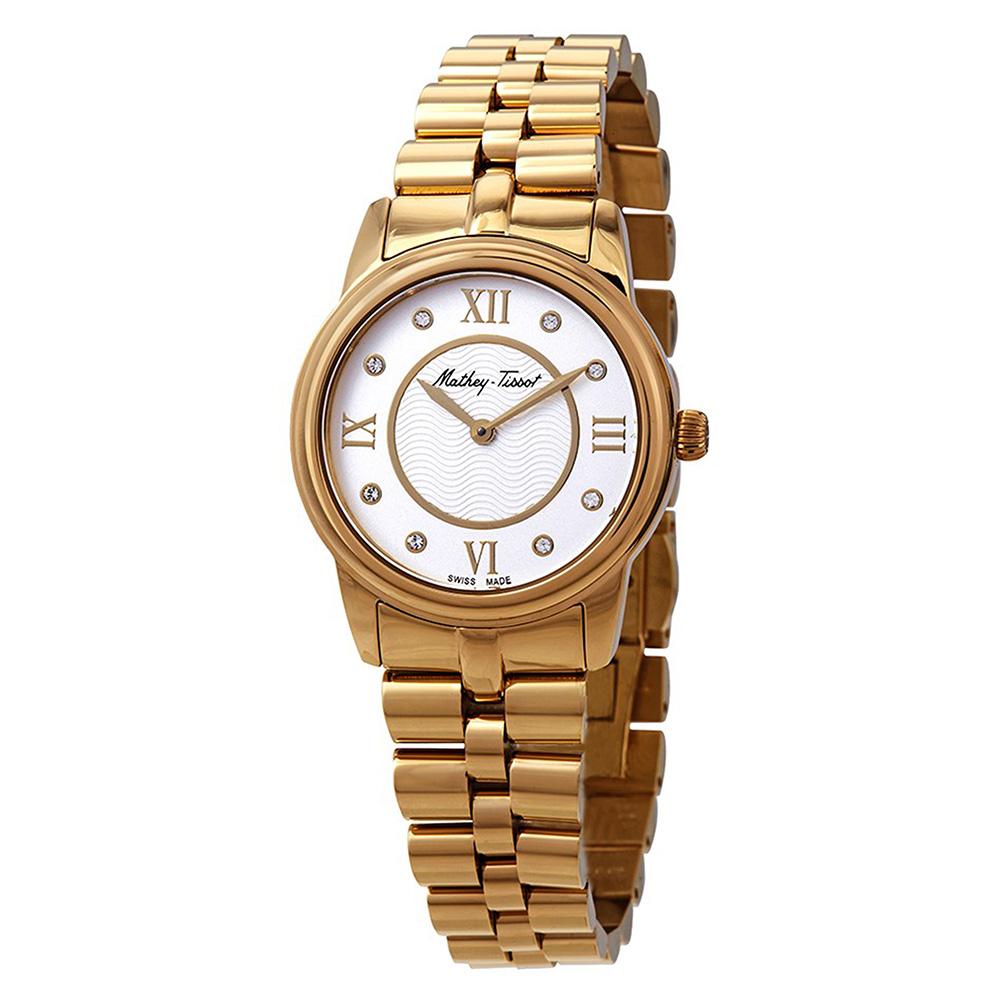 Mathey-Tissot Artemis Gold Steel White Dial Women's - D1086PYI
