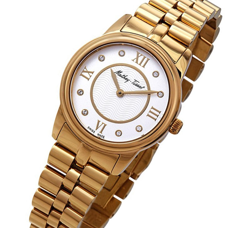 Mathey-Tissot Artemis Gold Steel White Dial Women's - D1086PYI