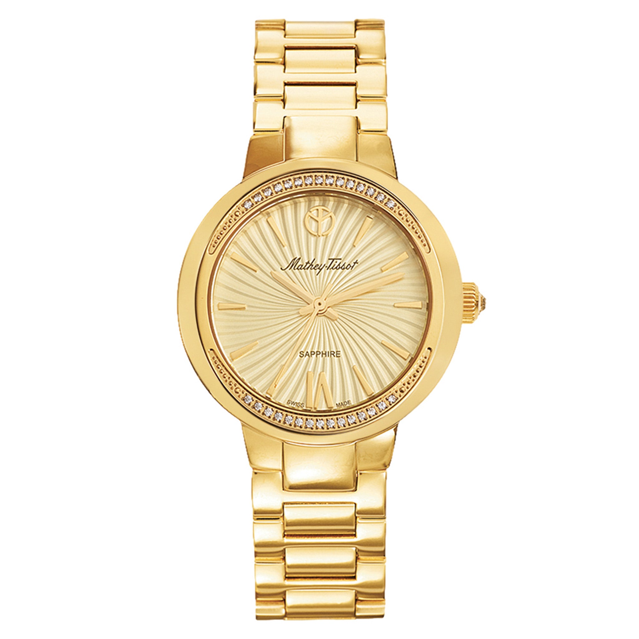 Mathey-Tissot Lucrezia Gold Steel Swiss Made Women's Watch - D3082PDI
