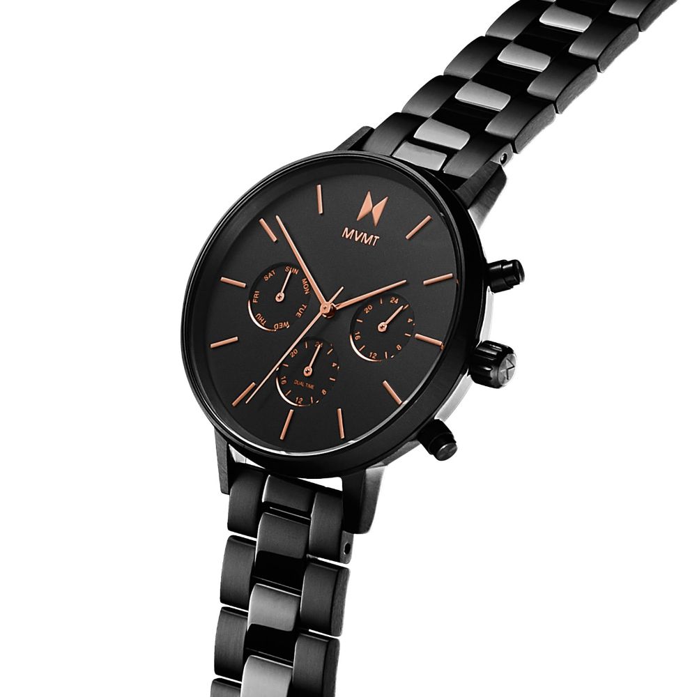 MVMT Black Steel Multi-function Women's Watch - DFC01BL