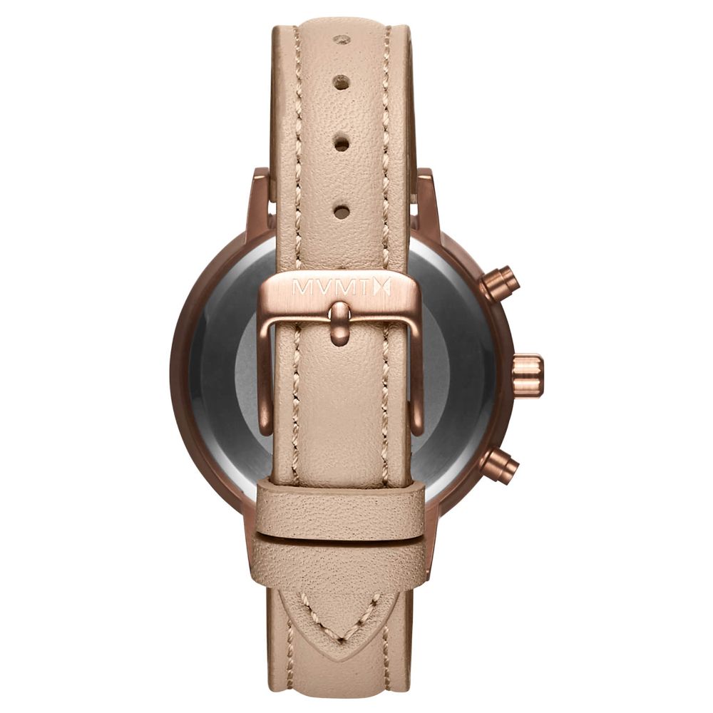MVMT Nova Nude Leather Ladies Multi-function Watch - DFC01RGNU