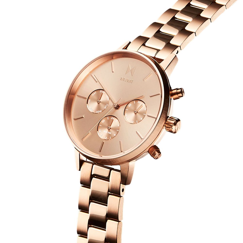 MVMT Nova Rose Gold Steel Ladies Multi-function Watch - DFC01RG