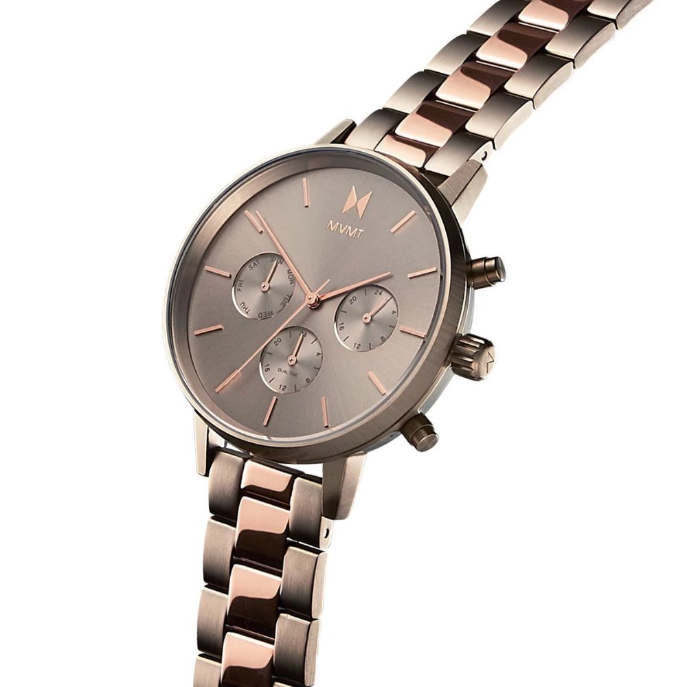 MVMT Nova Rose Gold Steel and Titanium Ladies Watch - DFC01TIRG
