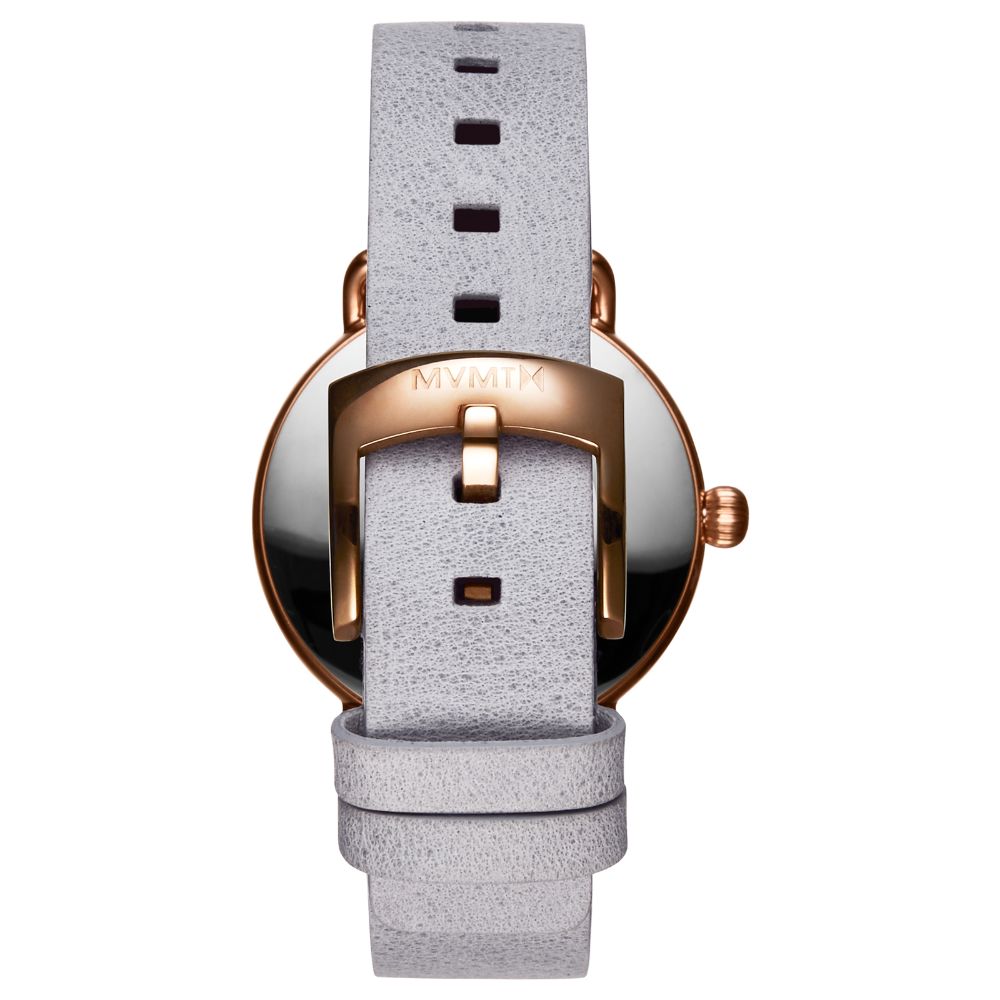 MVMT Bloom Grey Leather Ladies Watch - DFR01RGGR