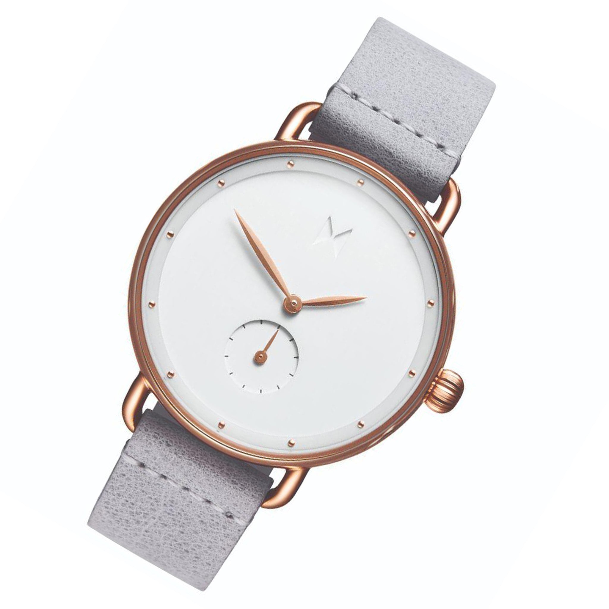 MVMT Bloom Grey Leather Ladies Watch - DFR01RGGR