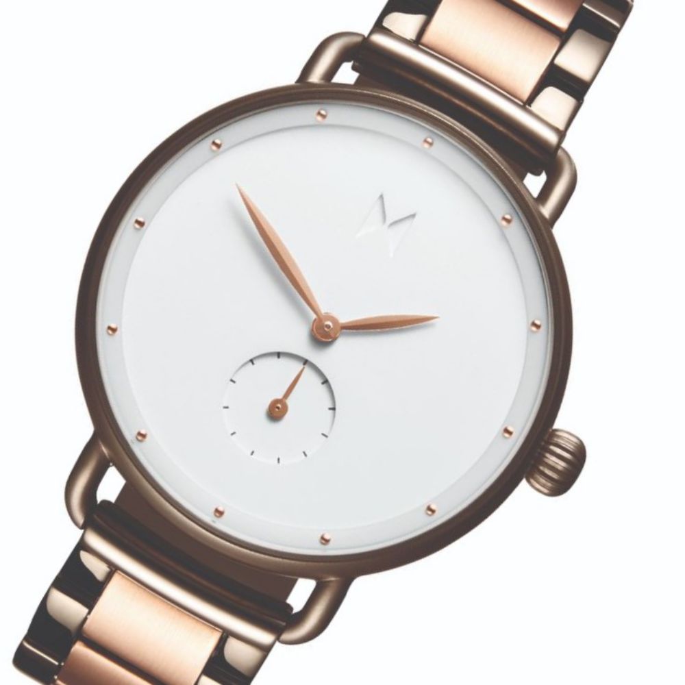 MVMT Bloom Taupe & Rose Gold Steel Ladies Watch - DFR01TIRGW