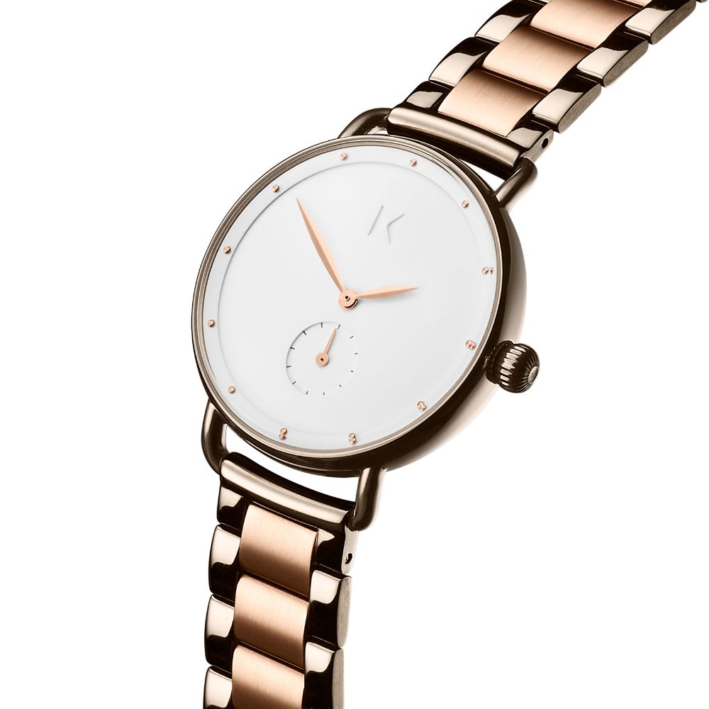 MVMT Bloom Taupe & Rose Gold Steel Ladies Watch - DFR01TIRGW