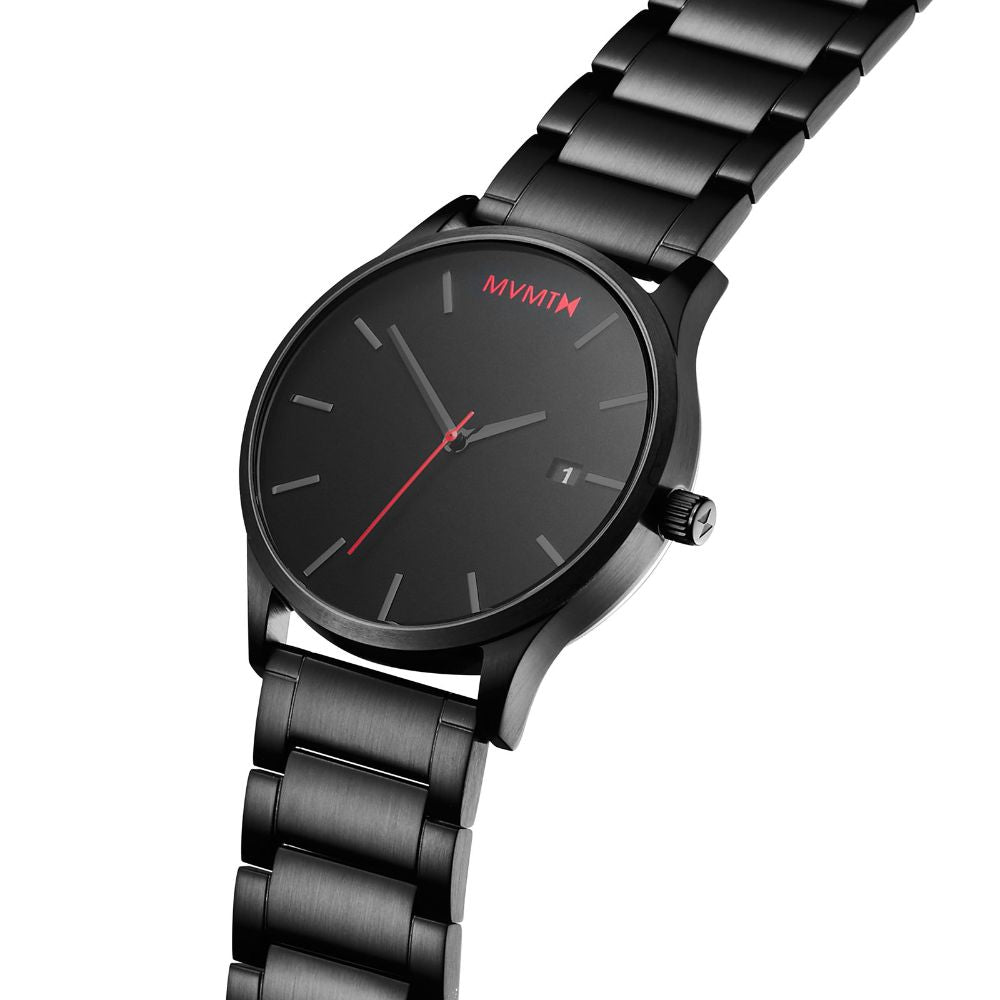 MVMT Classic Black Steel Men's Watch - DL2135B551