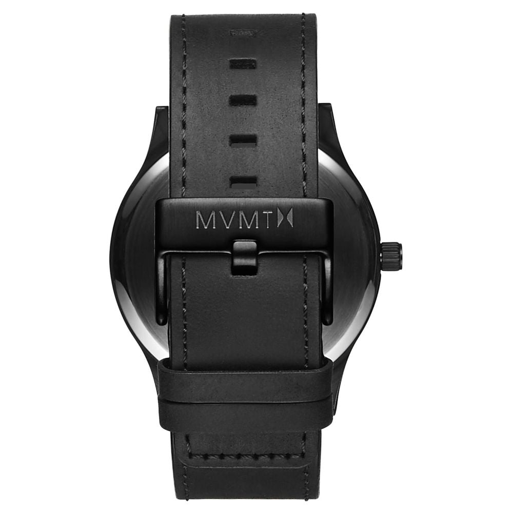 MVMT Classic Black Leather Men's Watch -DL2135L551