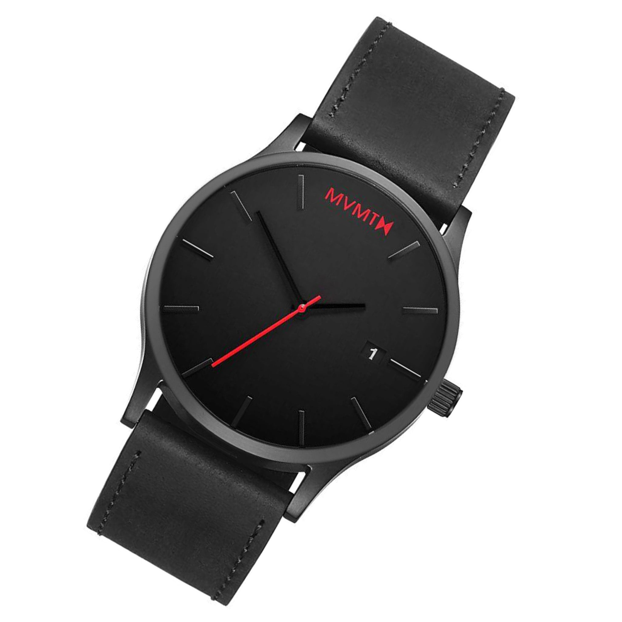 MVMT Classic Black Leather Men's Watch -DL2135L551