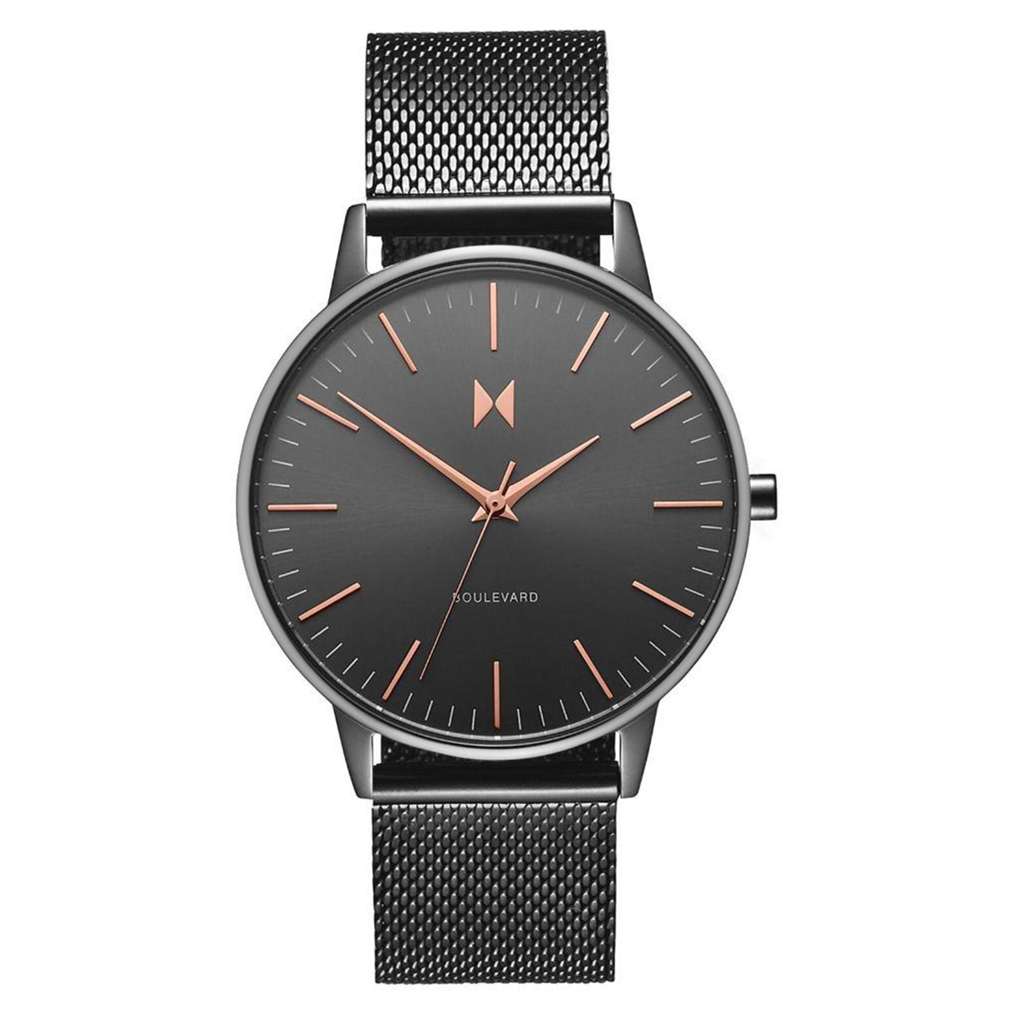 MVMT Boulevard Gunmetal Mesh Ladies Slim Watch - DMB01GUM