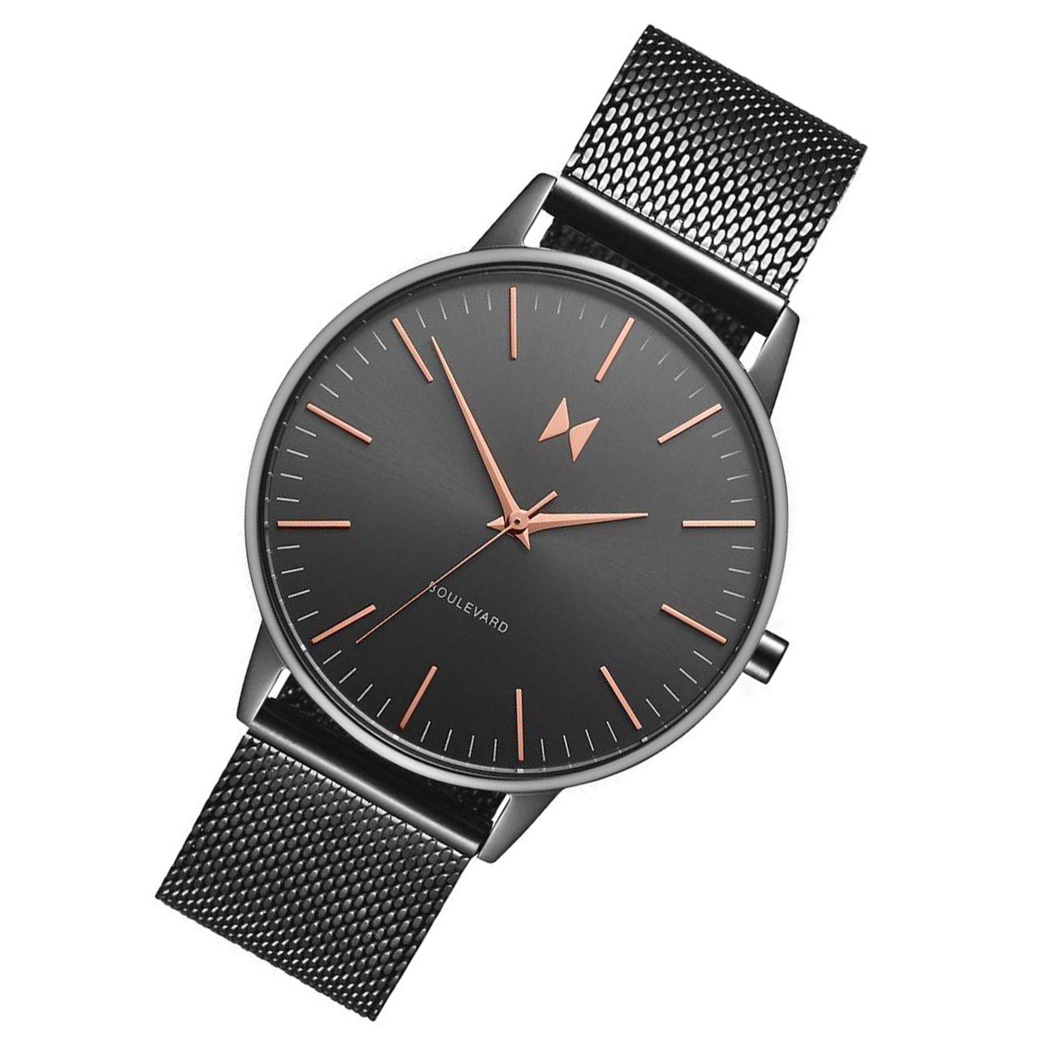 MVMT Boulevard Gunmetal Mesh Ladies Slim Watch - DMB01GUM