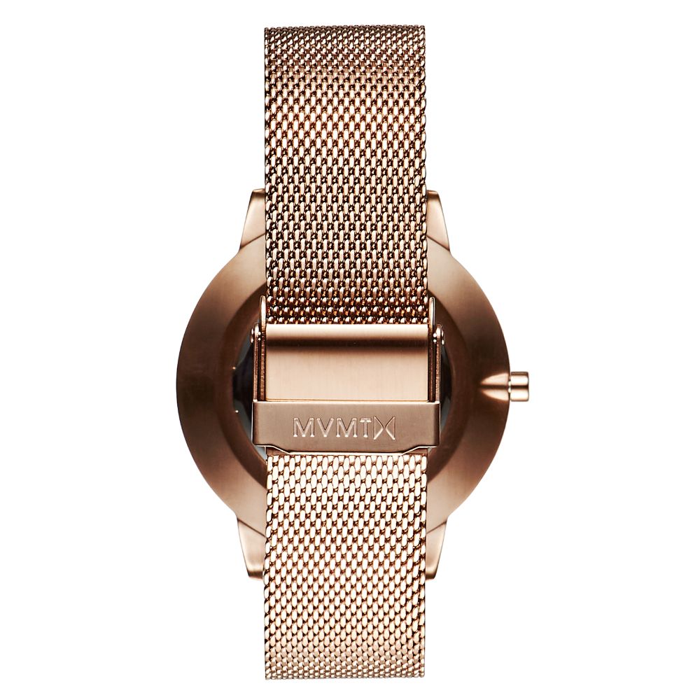 MVMT Boulevard Rose Gold Mesh Ladies Slim Watch - DMB01RGBLM