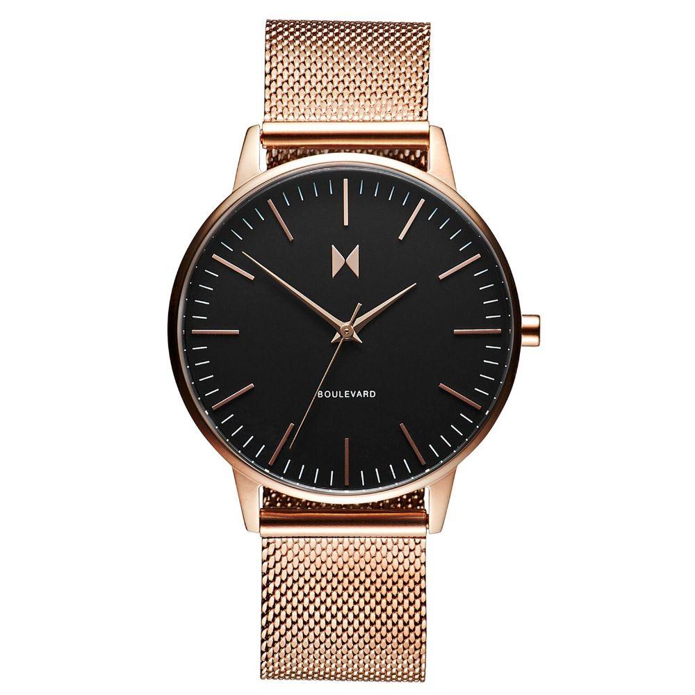 MVMT Boulevard Rose Gold Mesh Ladies Slim Watch - DMB01RGBLM