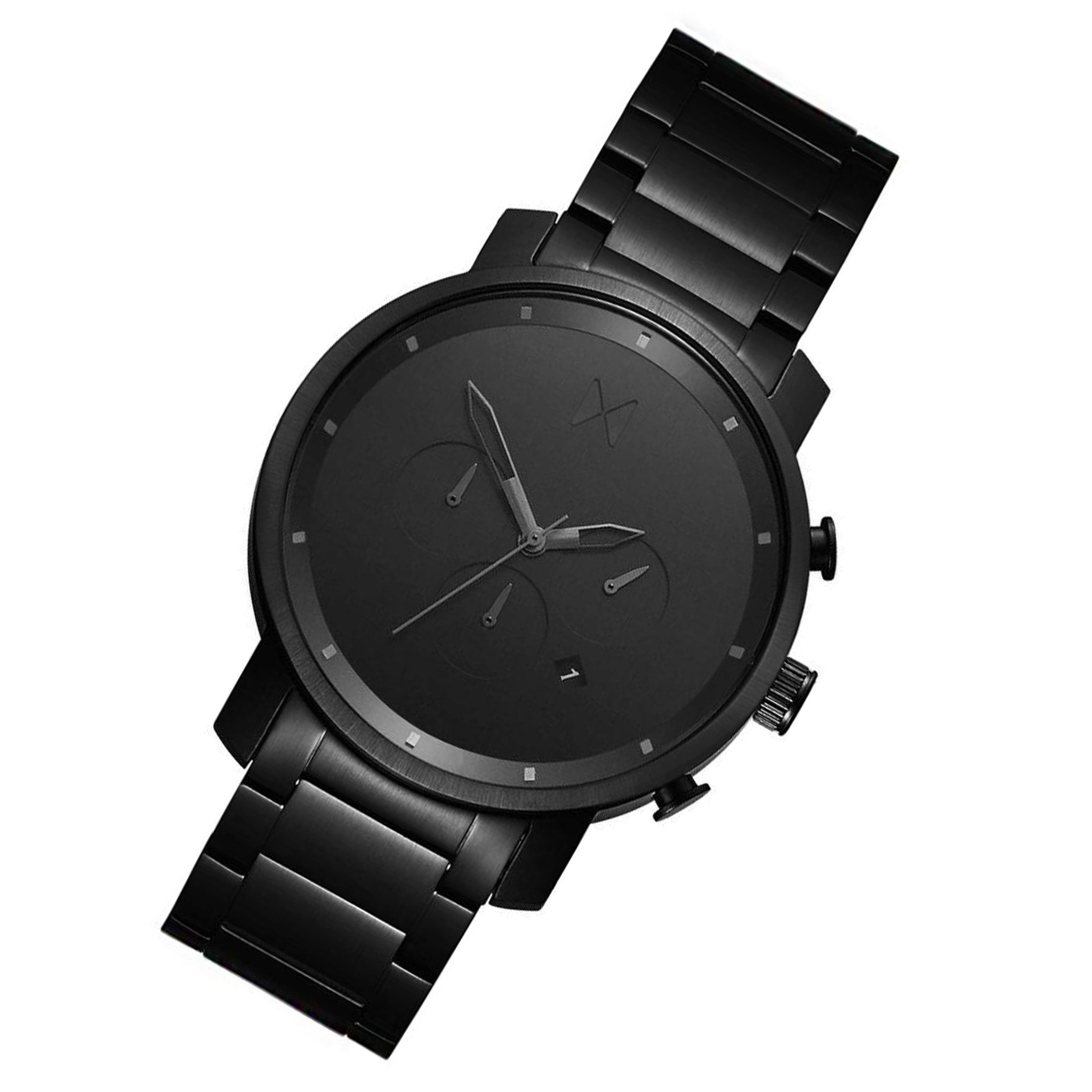 MVMT Black Steel Chronograph Men's Watch - DMC01BB