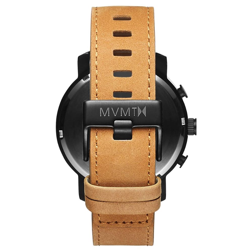 MVMT Chrono Tan Leather Men's Watch - DMC01WBTL