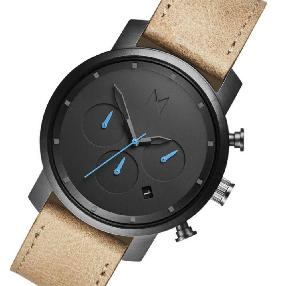 MVMT Chrono 40MM Sandstone Leather Men's Watch - DMC02GML