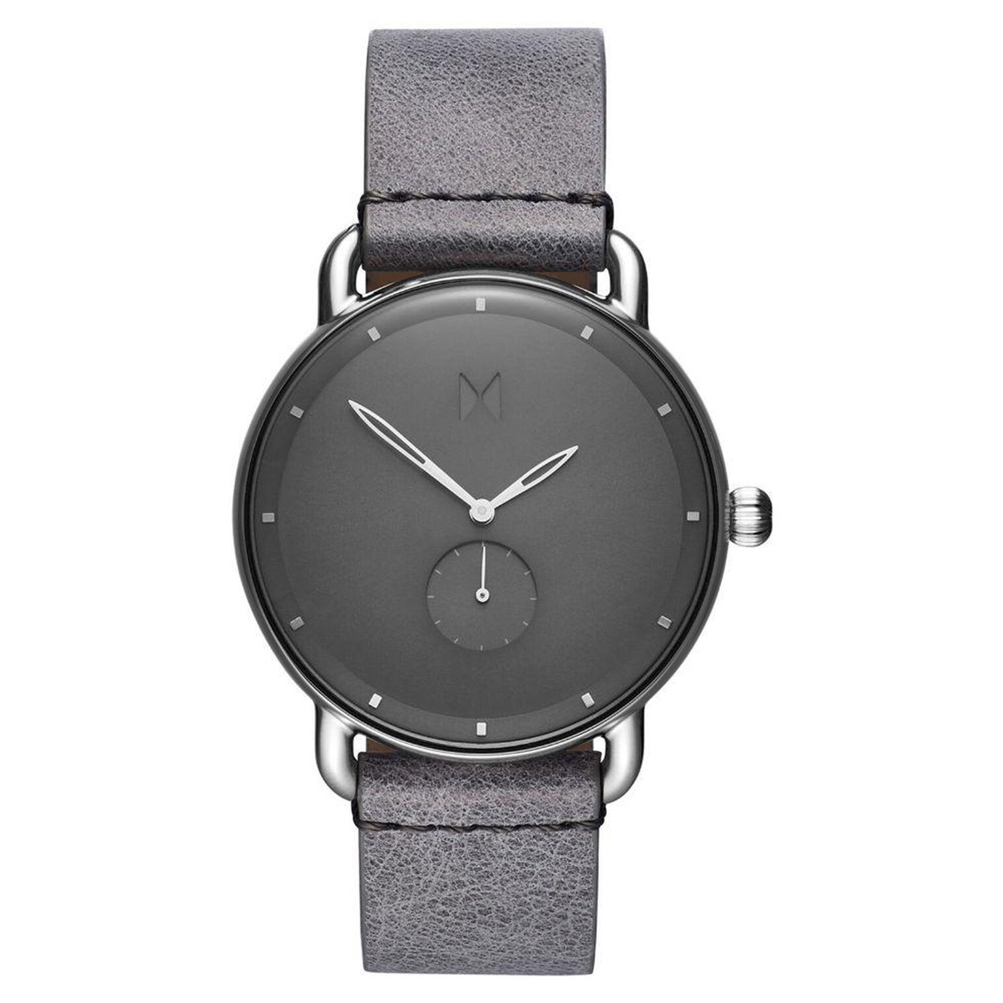 MVMT Revolver Grey Leather Men's Watch - DMR01SGR
