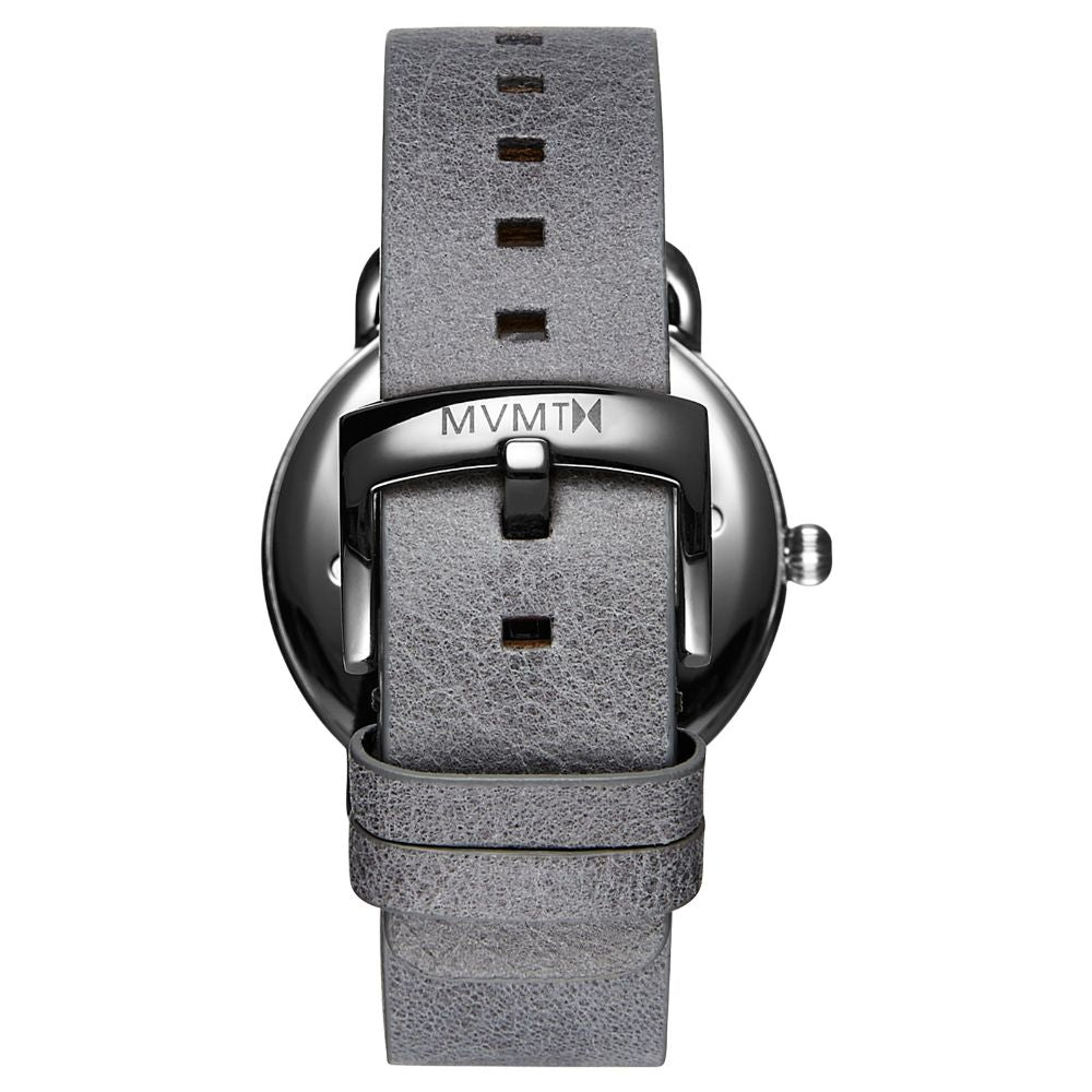 MVMT Revolver Grey Leather Men's Watch - DMR01SGR