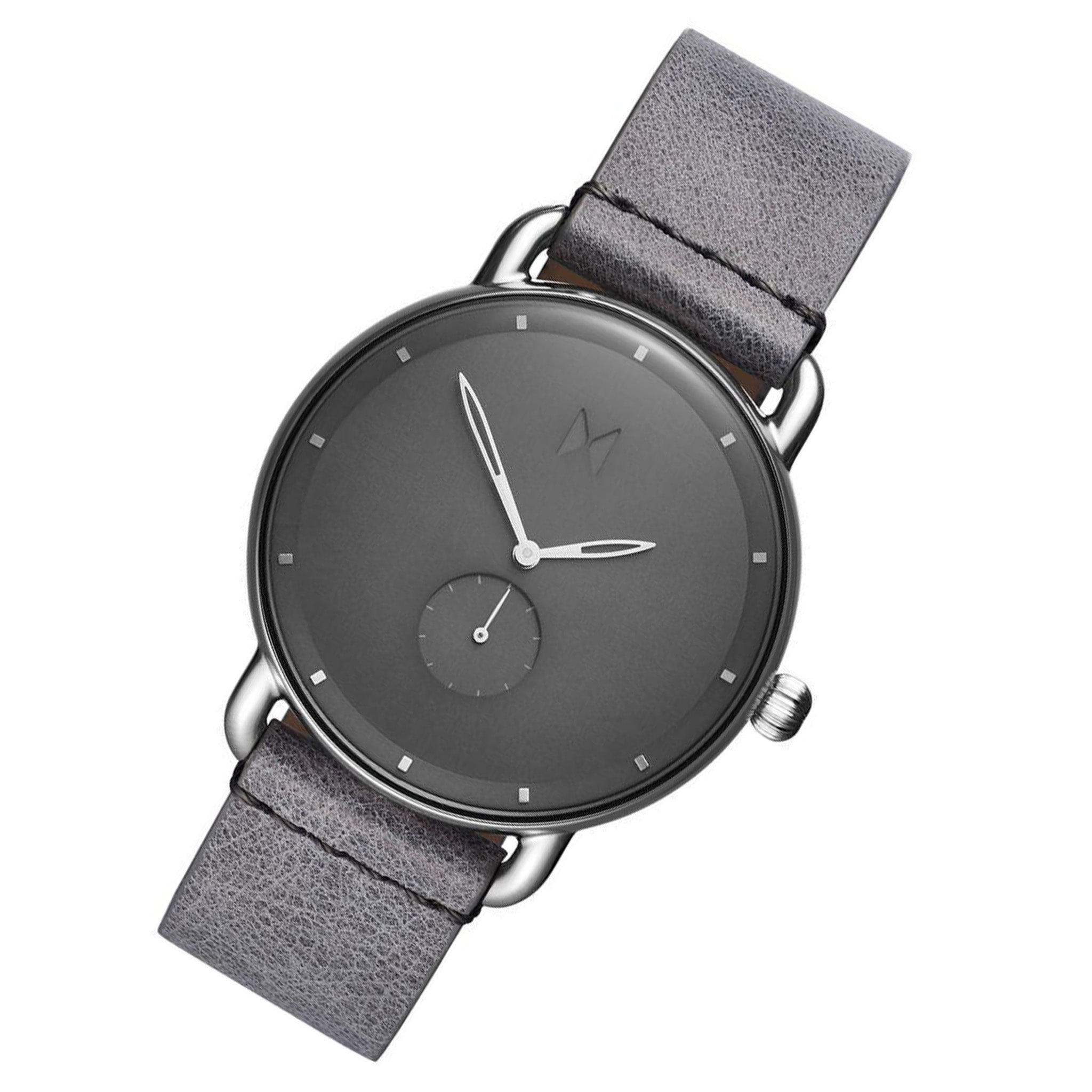 MVMT Revolver Grey Leather Men's Watch - DMR01SGR