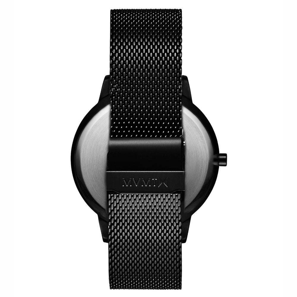 MVMT 40 Series Black Mesh Men's Slim Watch - DMT01BBRG