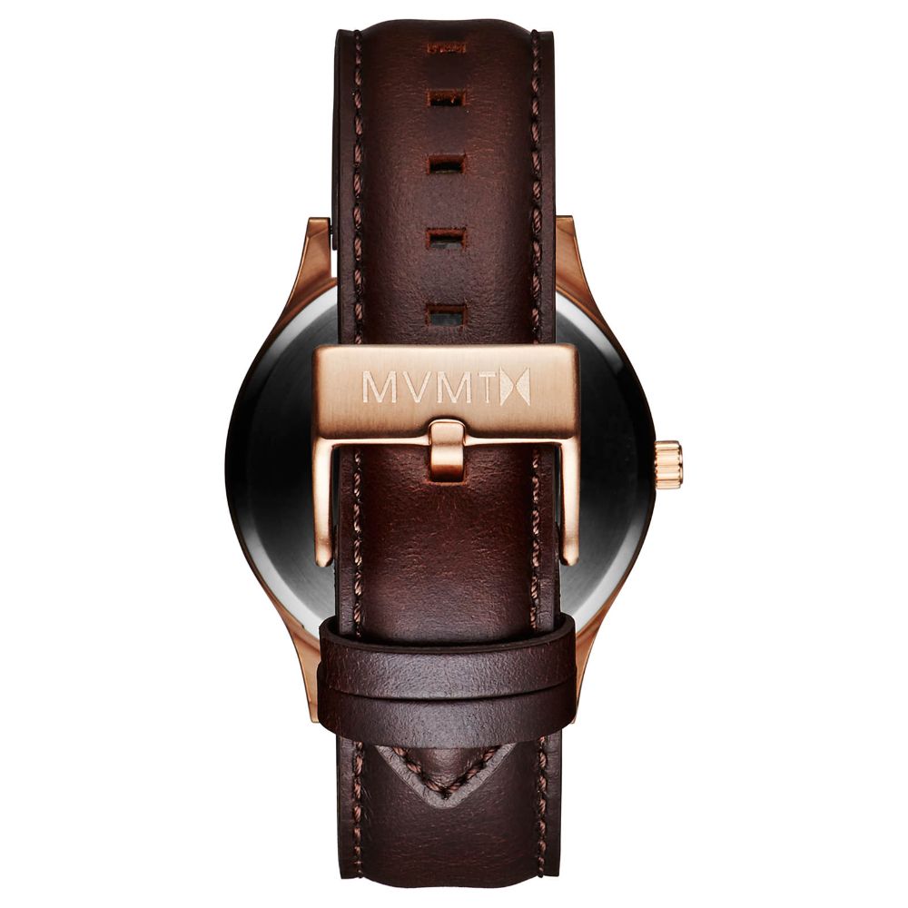 MVMT 40 Series Brown Leather Men's Slim Watch - DMT01BLBR