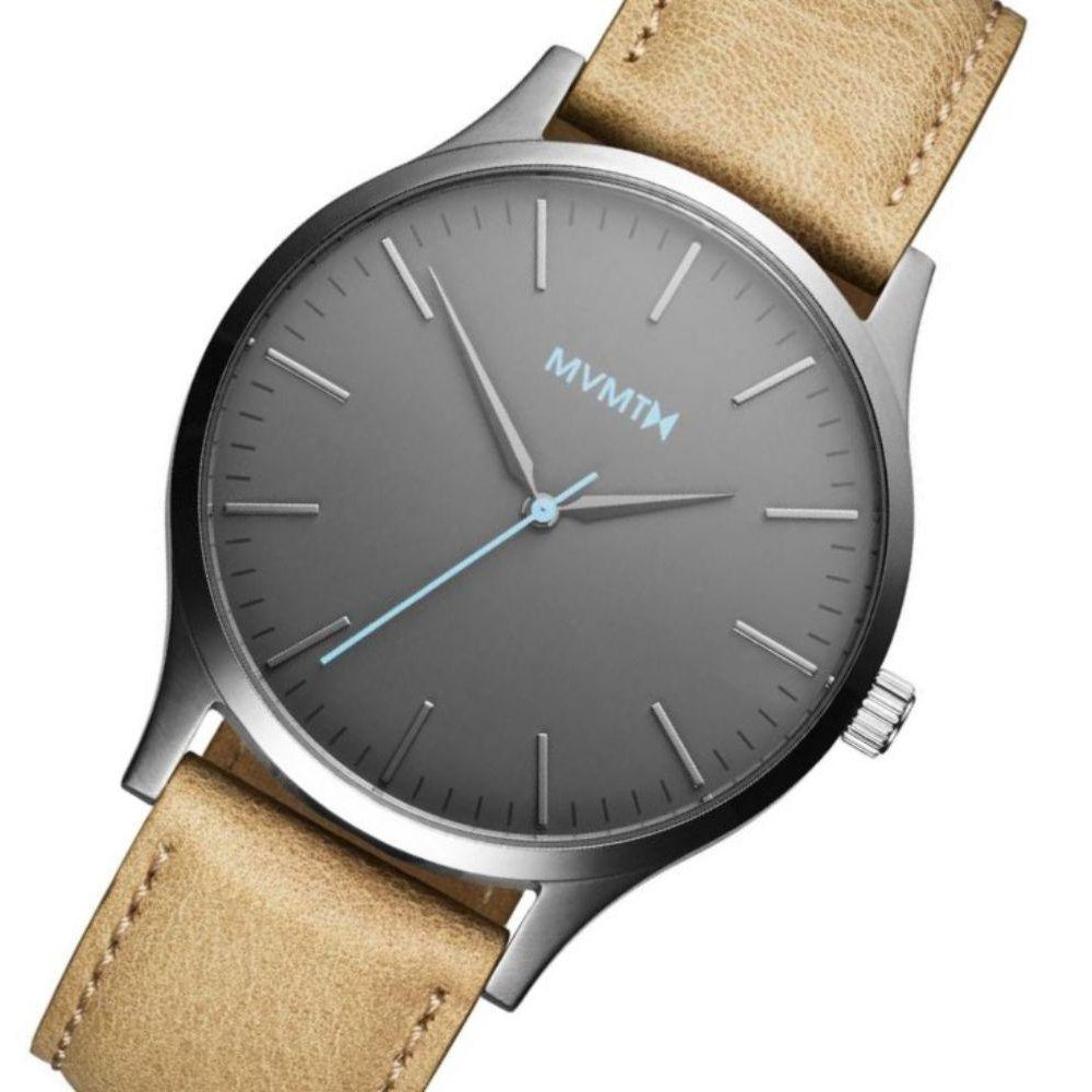 MVMT 40 Series Sandstone Leather Men's Slim Watch -DMT01GML