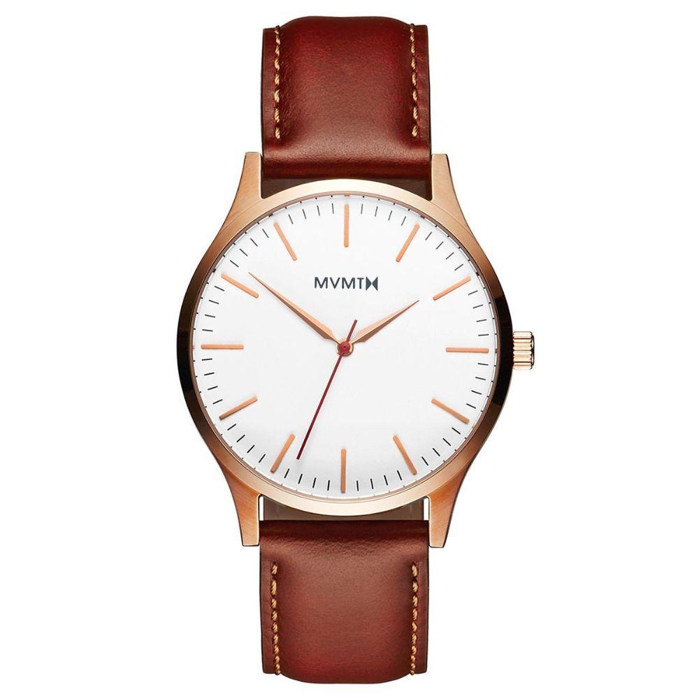 MVMT 40 Series Natural Leather Men's Slim Watch - DMT01WBR