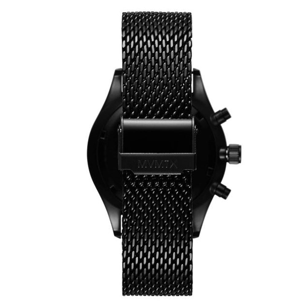 MVMT Voyager Black Mesh Men's Multi-function Watch - DMV01BBRG