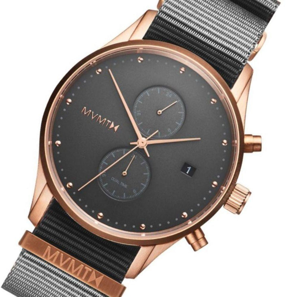 MVMT Voyager Grey Nylon Men's Multi-function Watch - DMV01RGGR2
