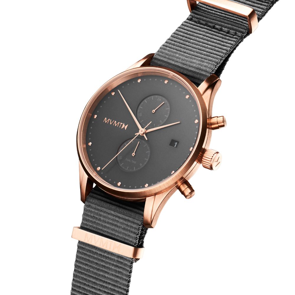 MVMT Voyager Grey Nylon Men's Multi-function Watch - DMV01RGGR2