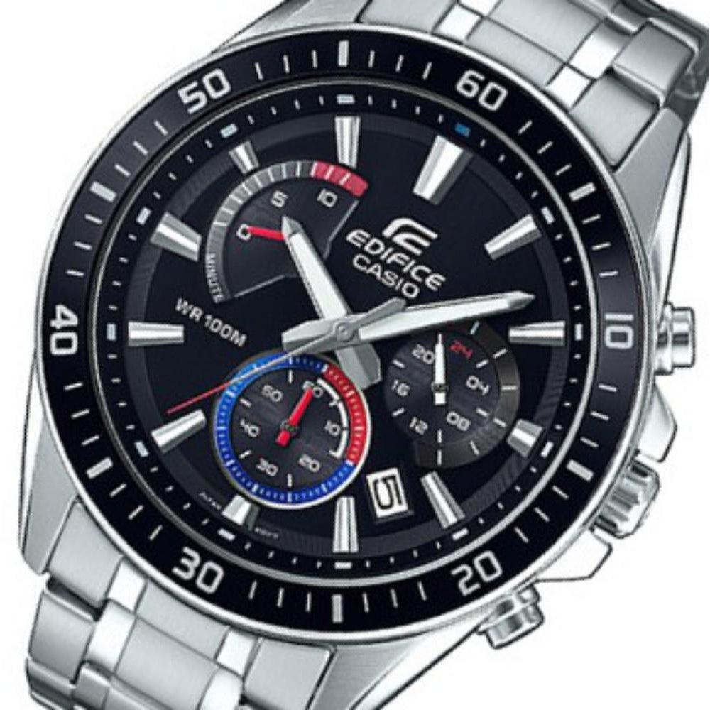 Casio Edifice Retrograde Steel Men's Chrono Watch - EFR552D-1A3