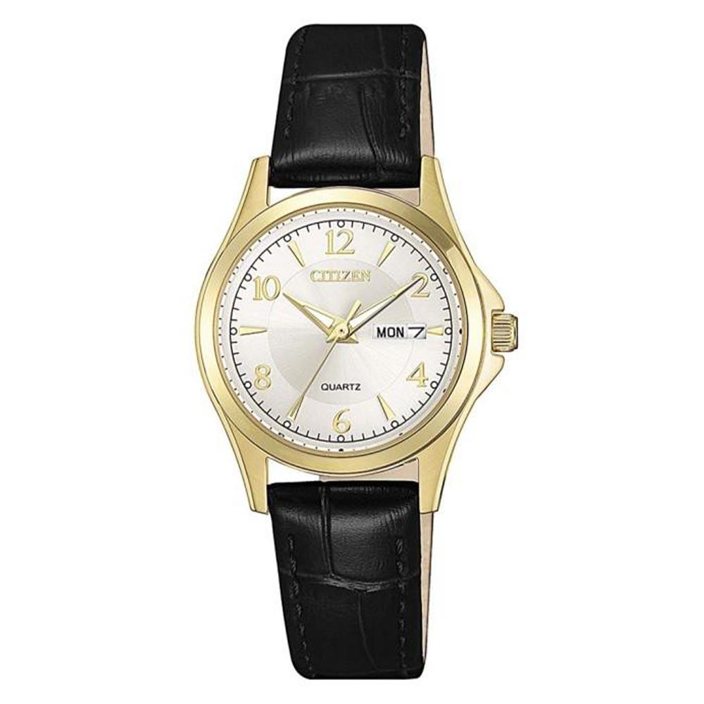 Citizen Classic Black Leather Ladies Watch - EQ0593-26A