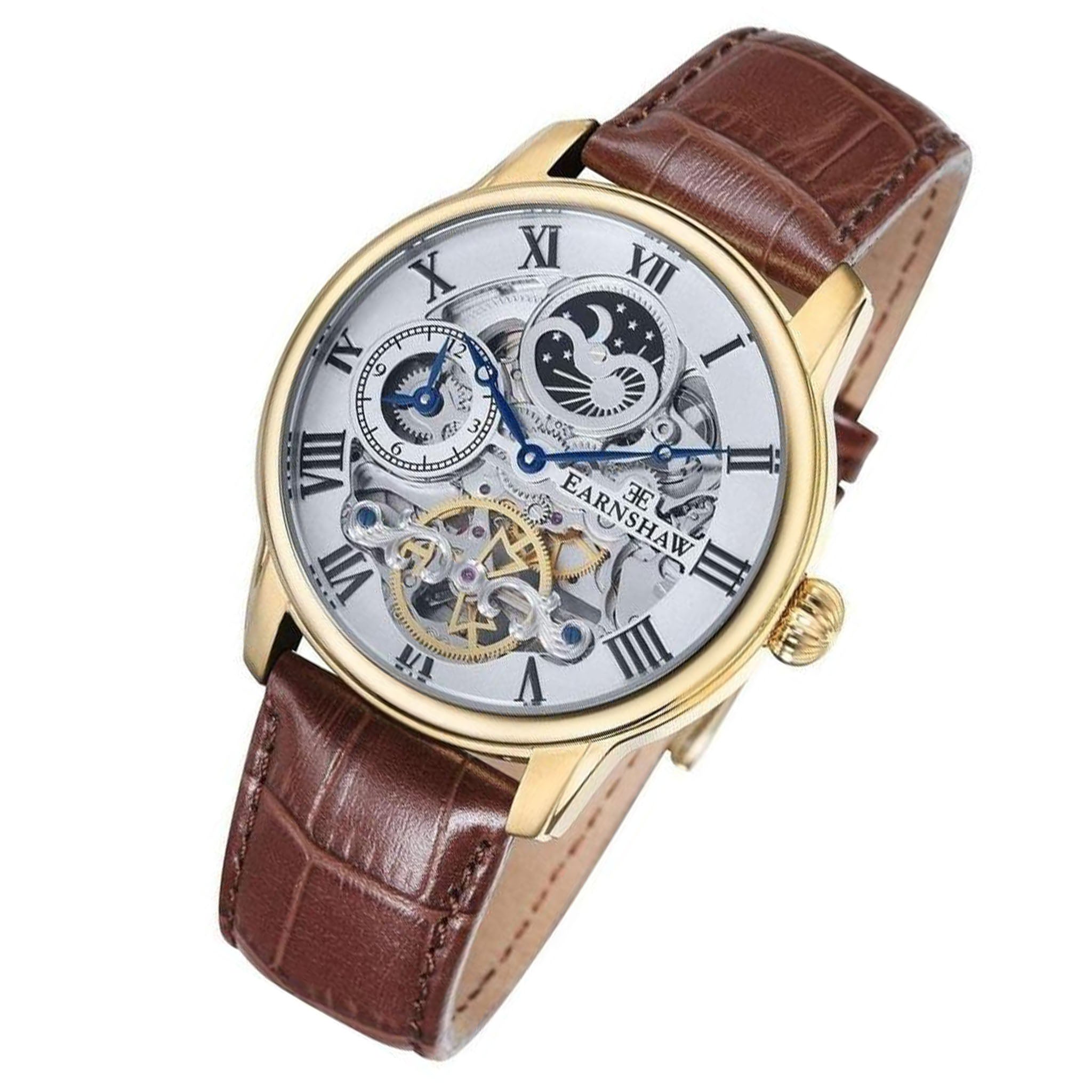 Earnshaw Longitude Leather Automatic Mens Watch - ES-8006-02