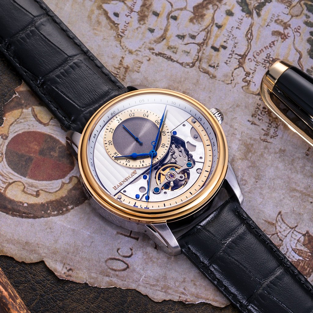 Earnshaw Longitude Regulator Open Heart Men's Watch - ES-8085-06