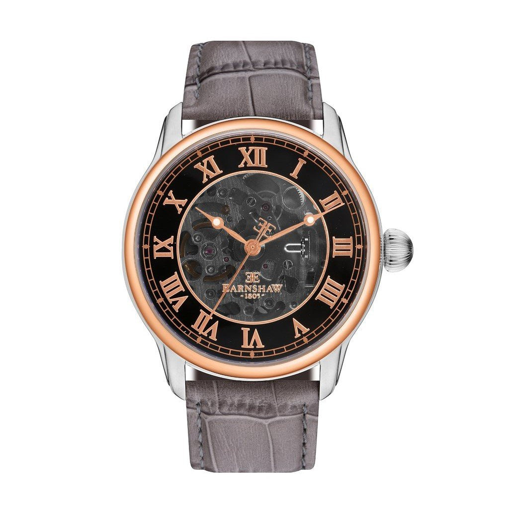 Earnshaw Longitude Automatic Leather Men's Watch - ES-8807-04