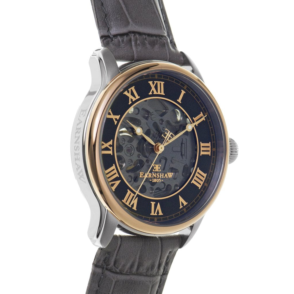 Earnshaw Longitude Automatic Leather Men's Watch - ES-8807-04