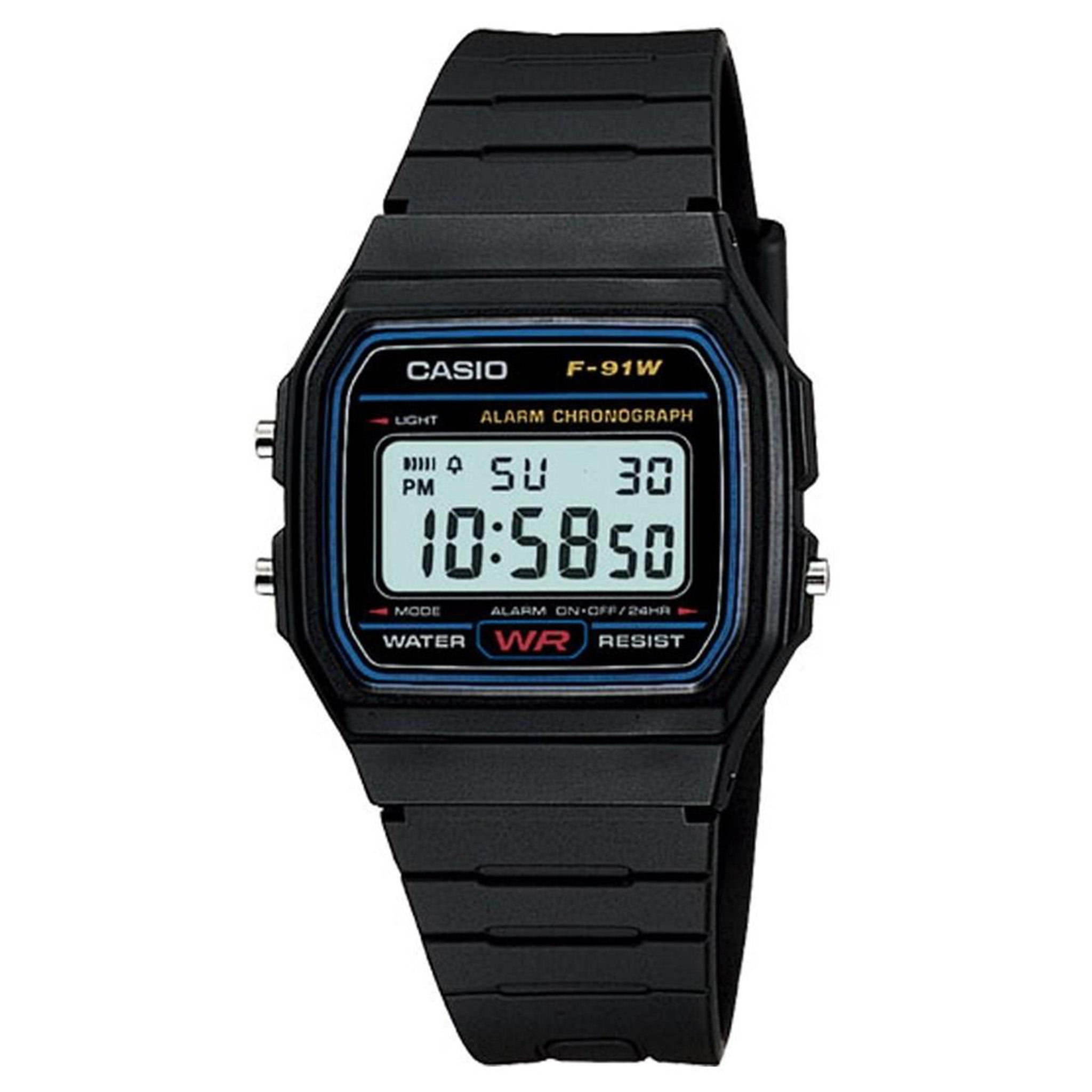 motor Summen vegetarisk Casio Classic Black Resin Digital Men's Watch - F91W-1 – The Watch Factory  Australia