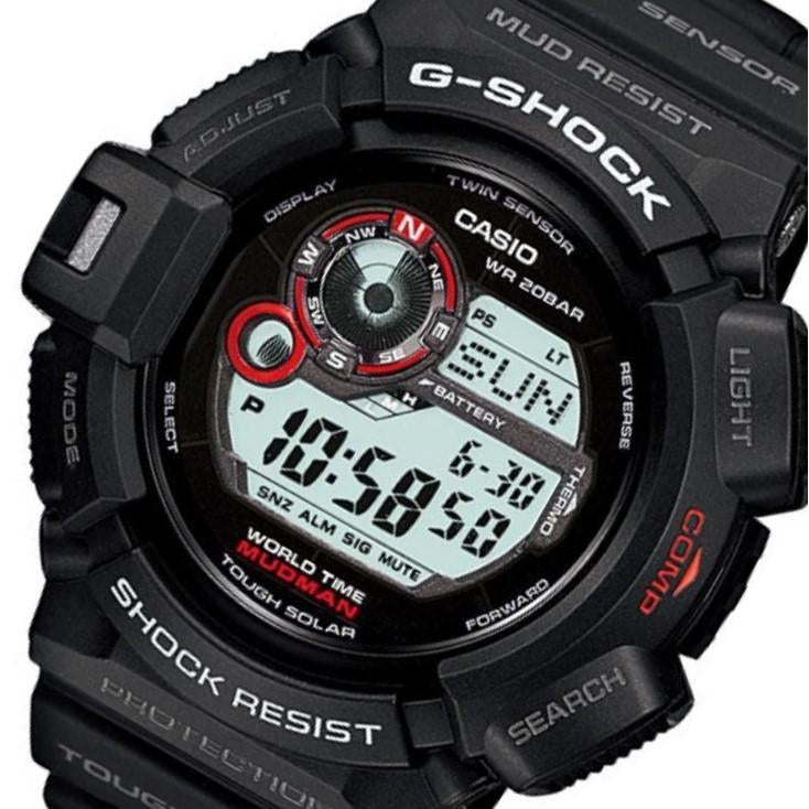 Casio G-SHOCK Tough Solar MUDMAN Black Resin Men's Watch - G9300-1