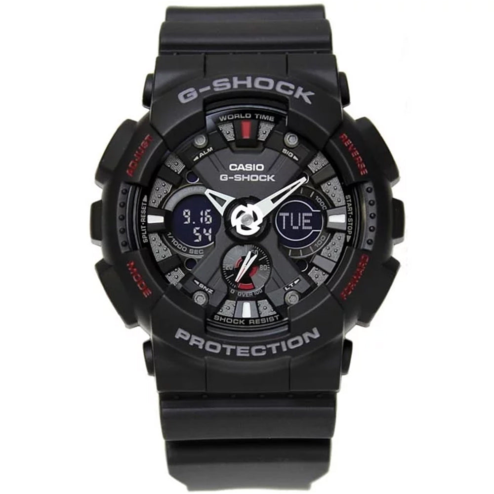 Casio G-SHOCK Duo Chrono Black Digital Men's Watch - GA120-1A