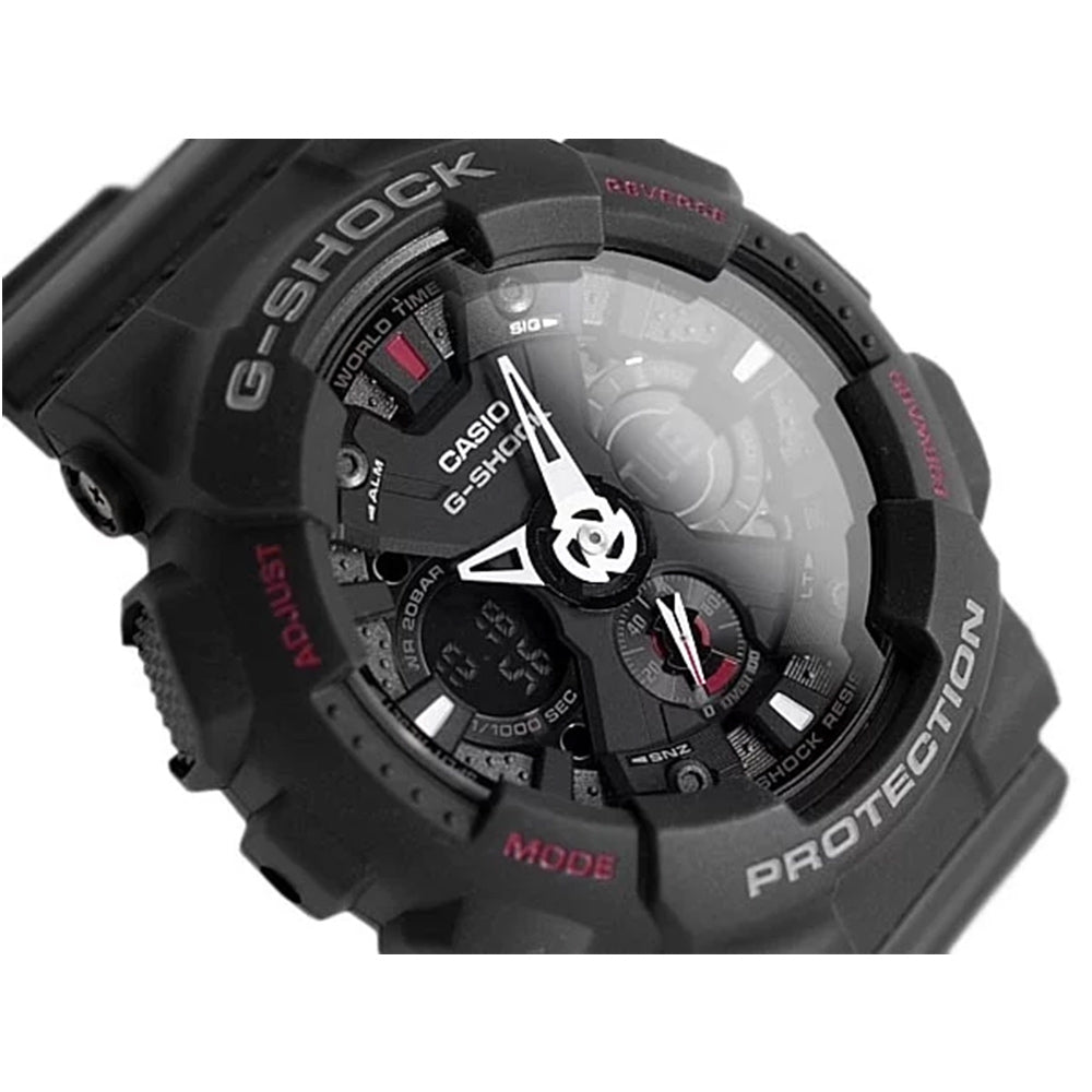 Casio G-SHOCK Duo Chrono Black Digital Men's Watch - GA120-1A
