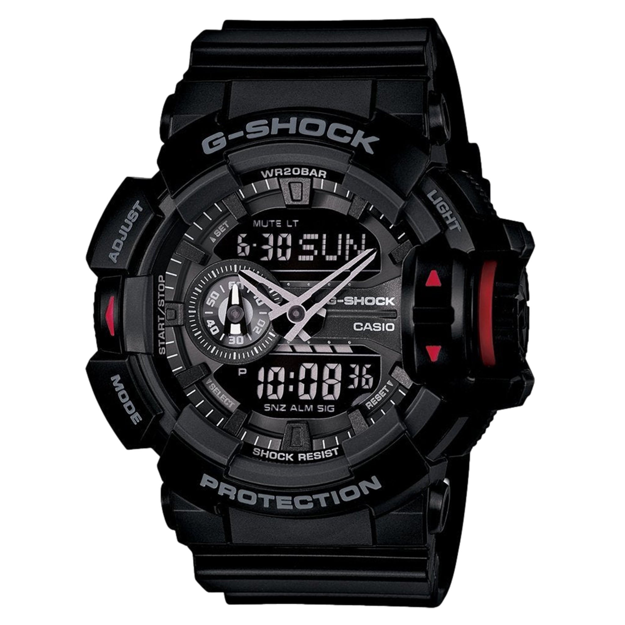 Casio G-SHOCK Black Resin Analog-Digital Men's Watch - GA400-1B