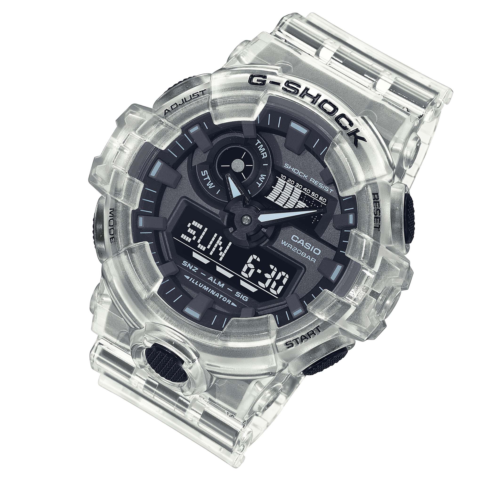 Casio G-SHOCK Transparent Pack Series Analog-Digital Men's Watch - GA700SKE-7A