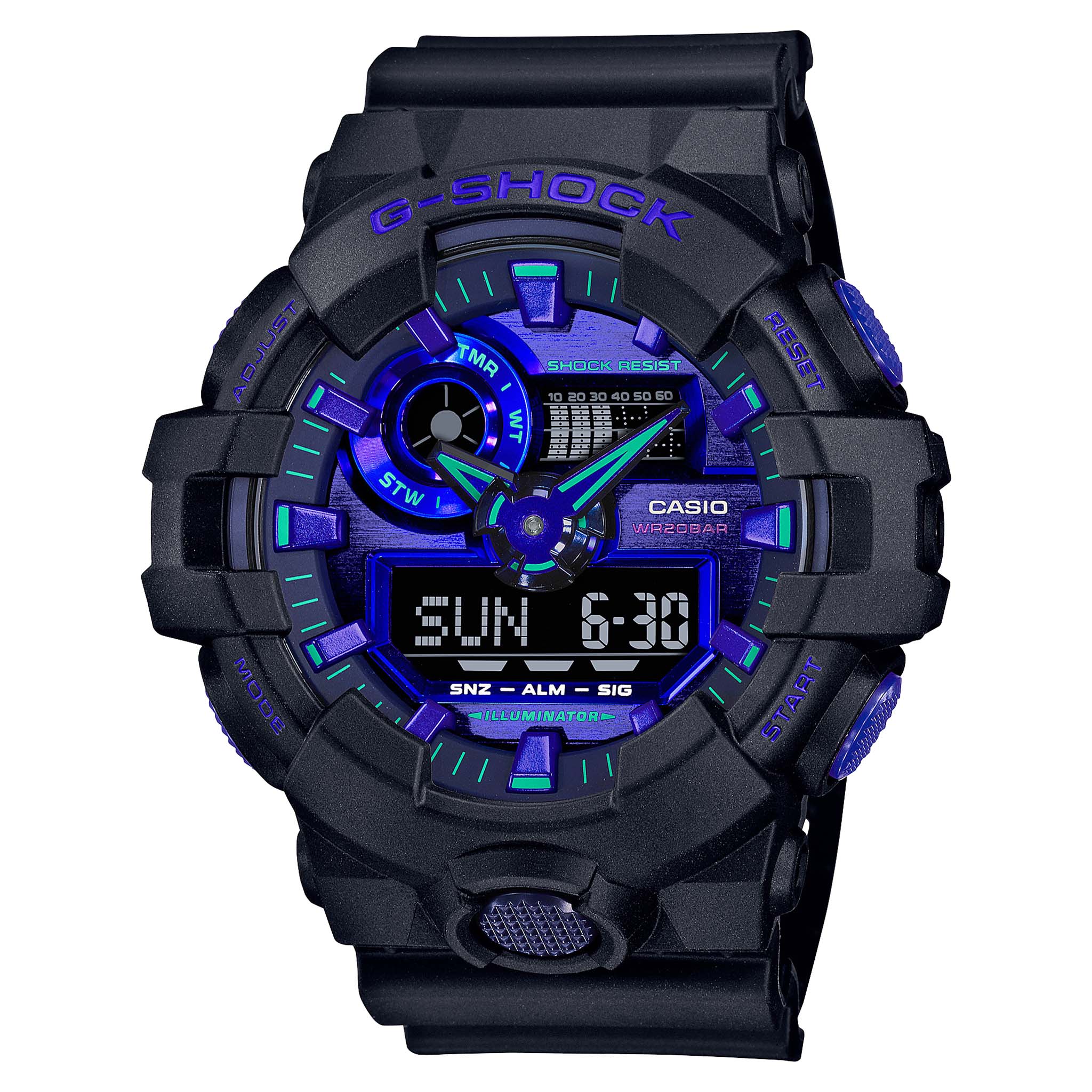 Casio G-SHOCK Virtual Blue Analogue-Digital Men's Watch - GA700VB-1A