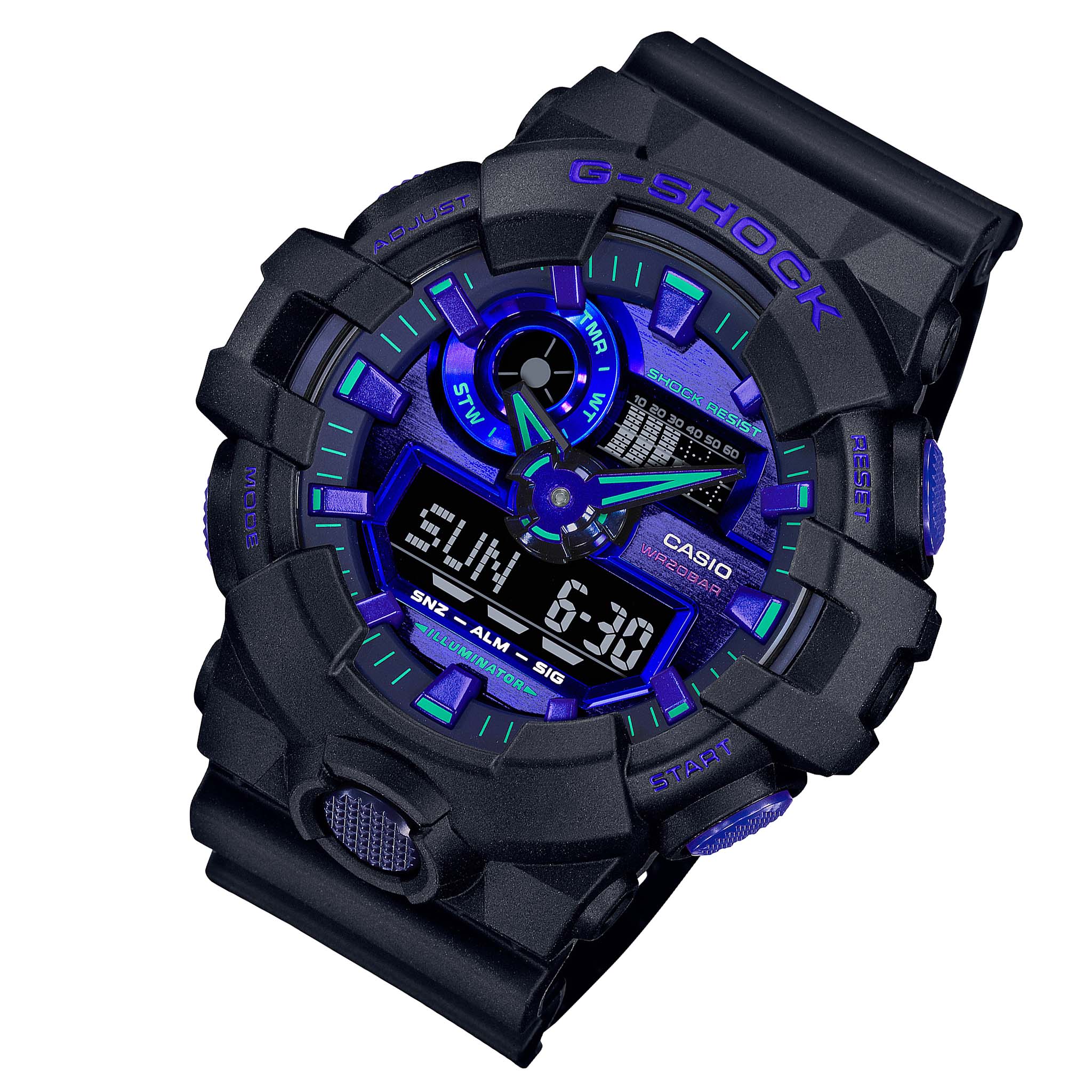Casio G-SHOCK Virtual Blue Analogue-Digital Men's Watch - GA700VB-1A